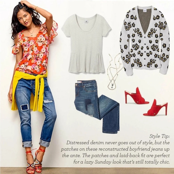 Cabi #5352 Lush Floral Cold Shoulder Blouse M - Picture 4 of 11